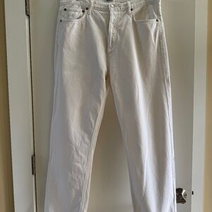 Agolde - 90's Mid Rise Straight Jean - White - 31